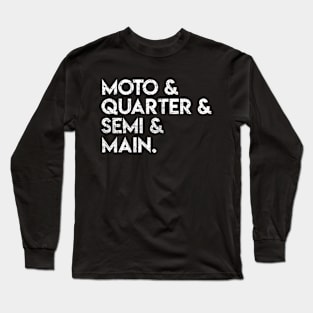 Moto Quarter Semi Main Long Sleeve T-Shirt